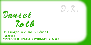 daniel kolb business card